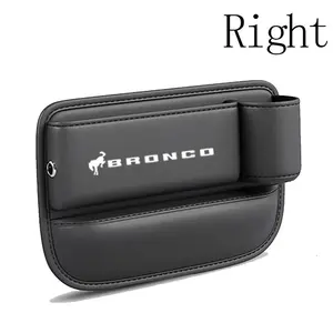 Ford Bronco Car Seat Gap Storage Box, Car Console Organizer, PU Leather Material, Multi-Functional Design, Easy Clean & Durable, Ideal for Car Interiors