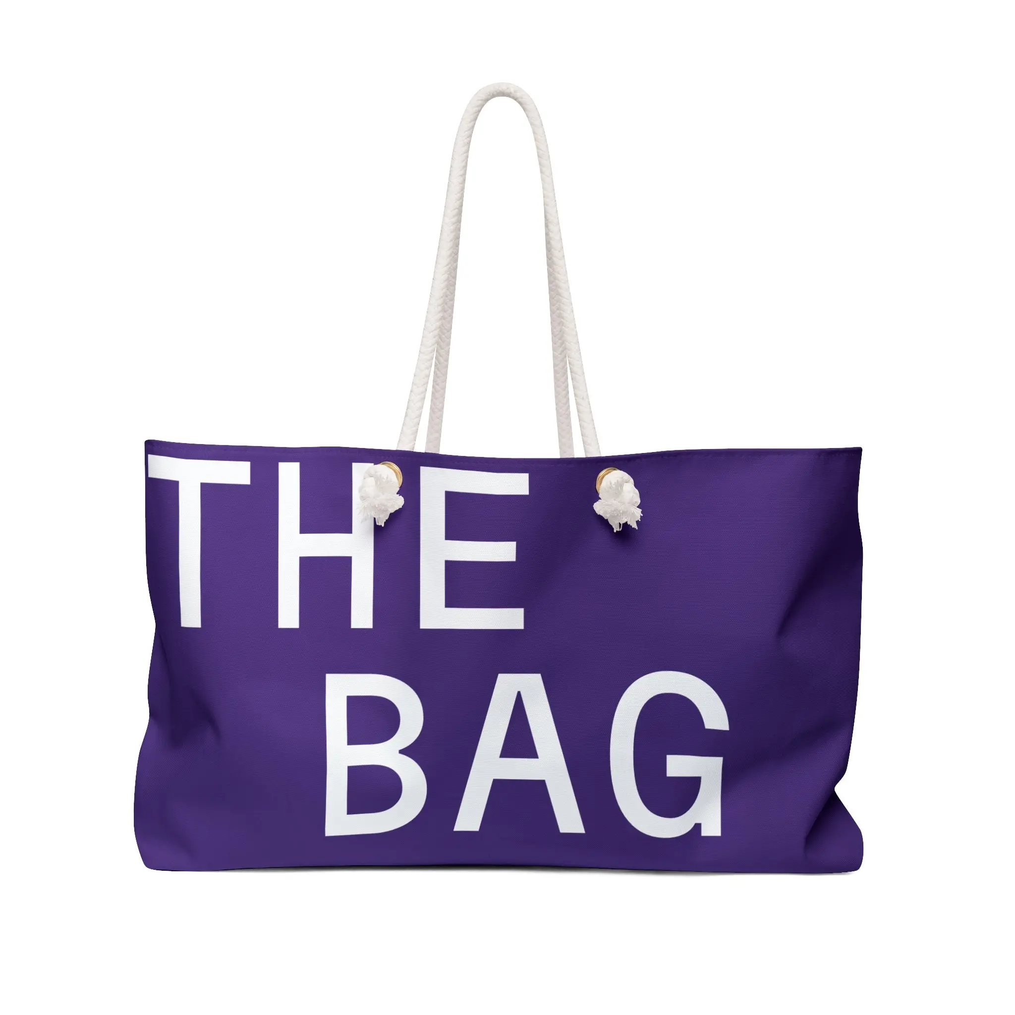 THE BAG Bold Statement Weekender Bag | Premium Purple Travel Tote 24" | Spacious Weekend Duffel