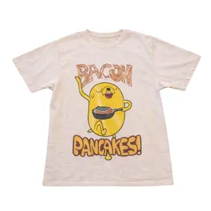 Bacon Pancakes Shirt – Adventure Time Maglietta Bambino Vintage Graphic Tee – Menswear & Womenswear – Streetwear Tops – Casual Cotton Crewneck