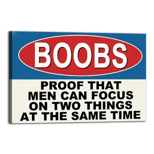 Boobs Poster for Bedroom Aesthetic Canvas Wall Art Living Room Posters Painting Picture Print Modern Family Decor Artist Bathroom Poster