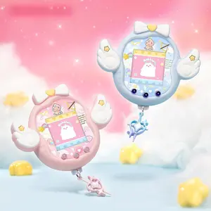 Cute Angel and Devil Theme For Tamagotchi Uni Silicone Protective Case with Panel Paper and Dust Plug