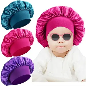 BY-LKCP034 3 Pcs Baby Bonnets for Sleeping,Silk Sleep Cap for Baby Girls and Boys BY-LKCP034 3 Pcs Baby Bonnets for Sleeping,Silk Sleep Cap for Baby Girls and Boys