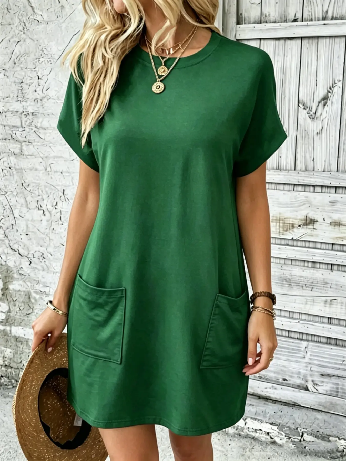 Effortless Loose T-Shirt Dress, Ultimate Comfort Fabric, Perfect for Daily Wear, Casual Wear, Easy to Style