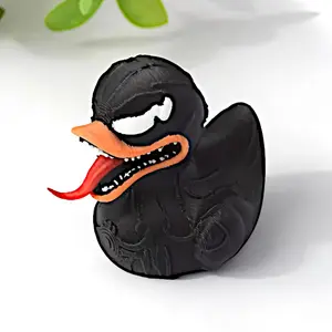 Dark Symbiote Duck – Savage Tongue Edition | 3D Printed Collectible Duck
