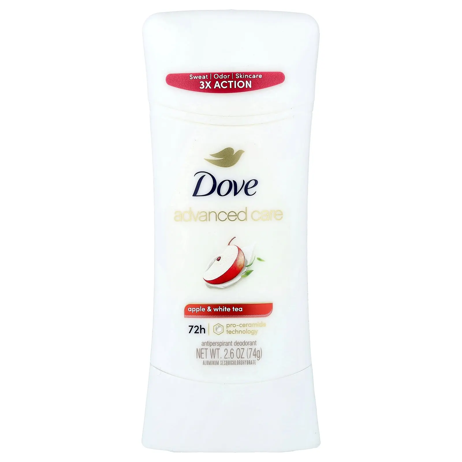 Dove Advanced Care, Antiperspirant Deodorant, Apple & White Tea, 2.6 oz (74 g) Dove Advanced Care, Antiperspirant Deodorant, Apple & White Tea, 2.6 oz (74 g)
