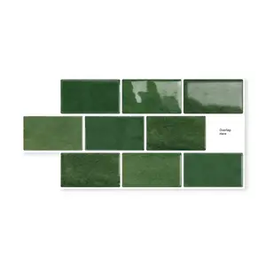 Self-Adhesive Ceramic Tile Wall Stickers (6pcs/12pcs/24pcs), Waterproof, Anti-Mold, Oil Resistant, Ideal for Living Room, Kitchen, Bathroom