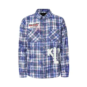 Men's Premium Bleached Multicolor Flannel Shirt
