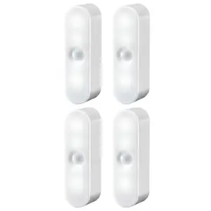 4PCS  Charging Magnetic Sensor Wall Light Spotlight USB Bedside Light, Decorative Wall Light, 2-Color  LED Night Light  Illumination, Rechargeable Wireless Wall Lamp for Bedroom
