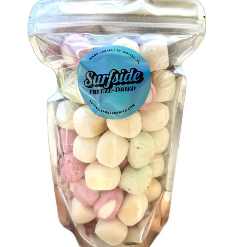 Surfside Freeze Dried Hi-Chomp  - Snack, Sweet, Made from Hi-Chew, no artificial dye, Ideal for On-the-Go Enjoyment Bonbon feeze freeze-dried candy maker Chewy Bite 4.2oz