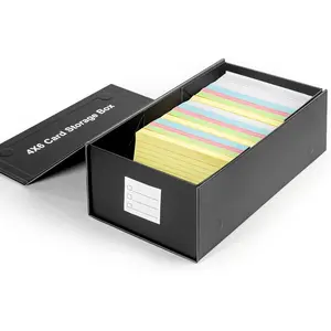 4x6 Index Card Holder Storage Box Organizer, 4x6 Recipe Card Box 1 Pack