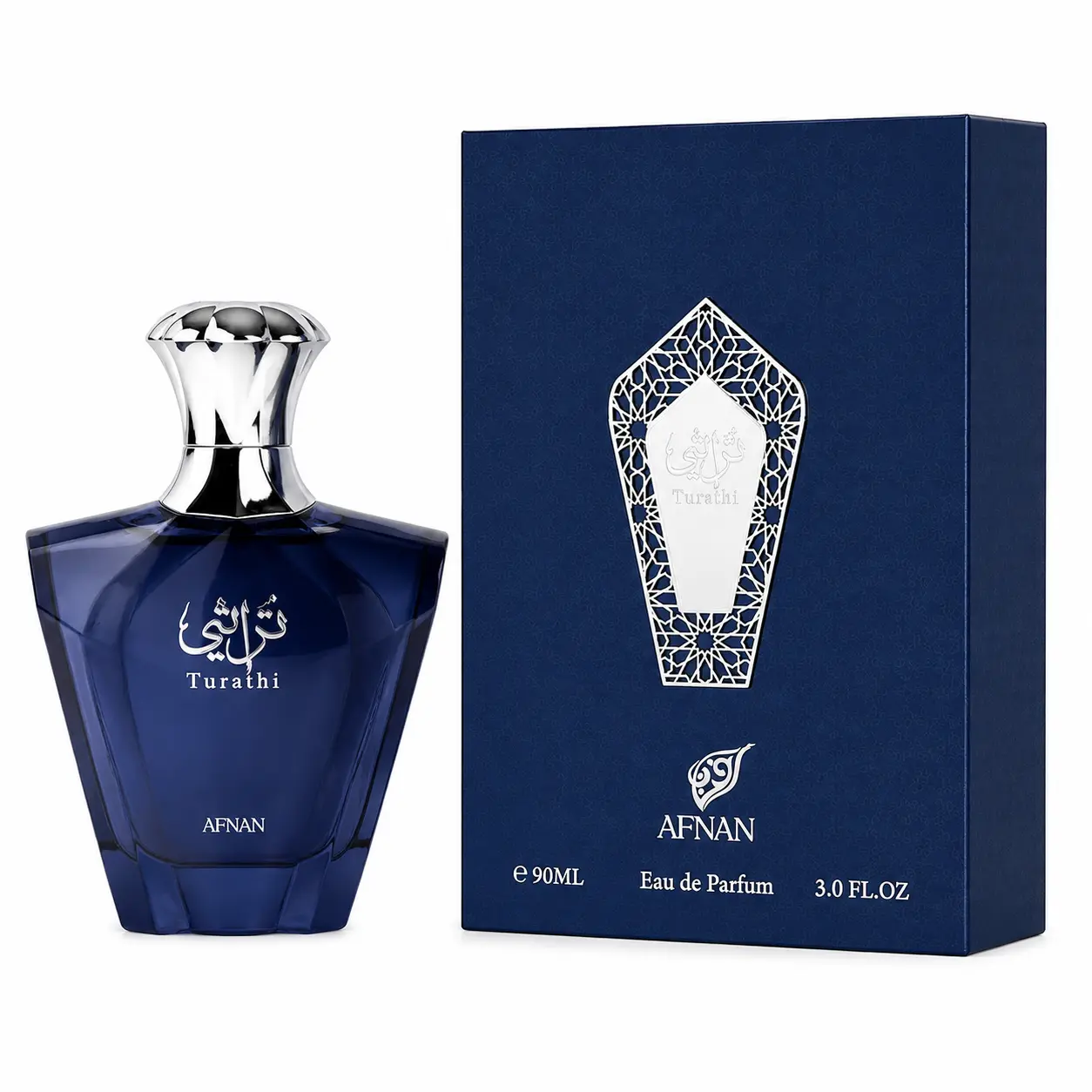 Afnan Turathi Blue Eau De Parfum for Men 90ml Long Lasting Citrus Woody Luxury Fragrance