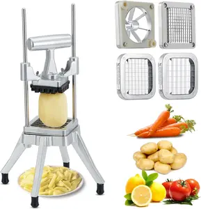 Garvee Heavy Duty Commercial Vegetable and Fruit Chopper with Multiple Stainless Steel Blades for Dicing, Slicing, and Cutting Potatoes, Onions, Tomatoes, Carrots, Suitable for Restaurants and Home Kitchens