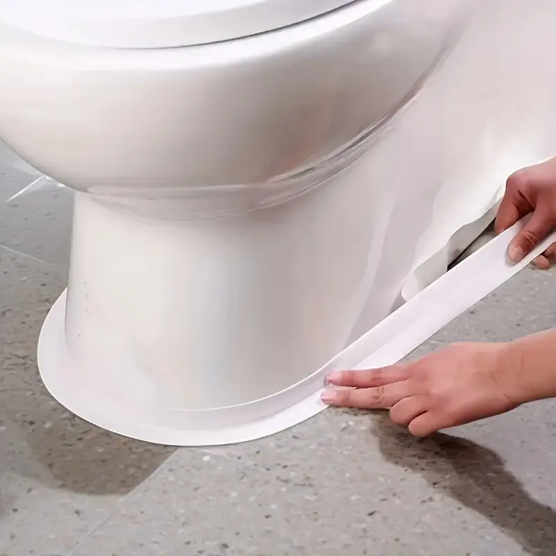 1pc White PVC Waterproof Self-Adhesive Tape - Strong Hold, Easy Application - Invisible Waterproof Sealant Sealing Tape for Bathroom Gaps - DIY Projects, Versatile Use