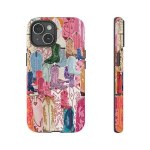Girly Coquette Cowgirl Collage Phone Case, beautiful gift ,Disco Cowgirl, Cowgirl Boots Case for Samsung Galaxy 22 23 24 25 Ultra 5G iPhone 17 ProMax Air 16 Plus 15 Pro Max 14 13 12 11Person Accessories Protection Personalized