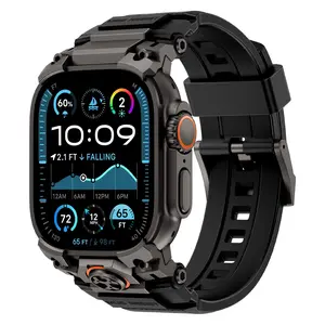 Apple Watch Ultra 3/2/1 49mm Sport Band, Smartwatch Strap, Durable Tactical Design, Scratch-Resistant Frame, Men's Model (49mm), Sports Accessory