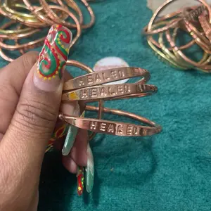 Pure African  Authentic Stamped Copper  Bangle ( 1 BANGLE ONLY )