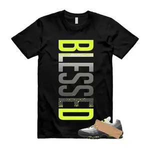 Shirt to Match Air Max 95 Big Bubble Neon Yellow Black Cool Grey 2026 OG T Shirt match Blessed, Shirts To Match Retro Air Max 95