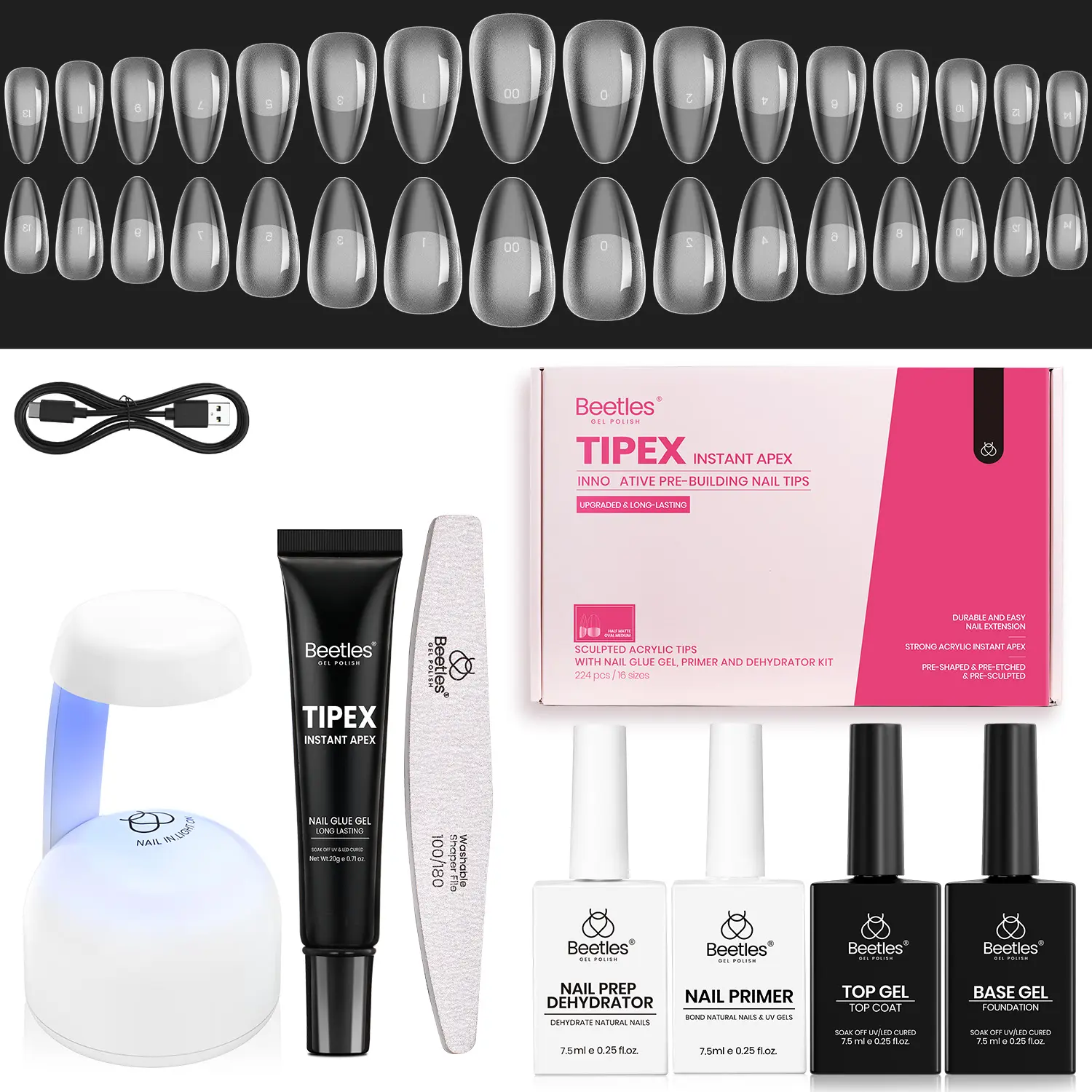 224PCS Medium Oval All in One Kit