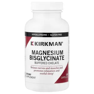 Kirkman Labs Magnesium Bisglycinate, Buffered Chelate, 180 Capsules (50 mg per Capsule)