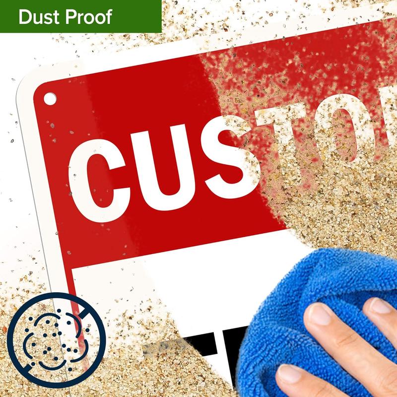 Custom Sign, Custom Sign for Business, Indoor/Outdoor use. 7x10 Inches, Rust Free .040 Aluminum, Fade Resistant, Made in USA by My Sign Center (Header)