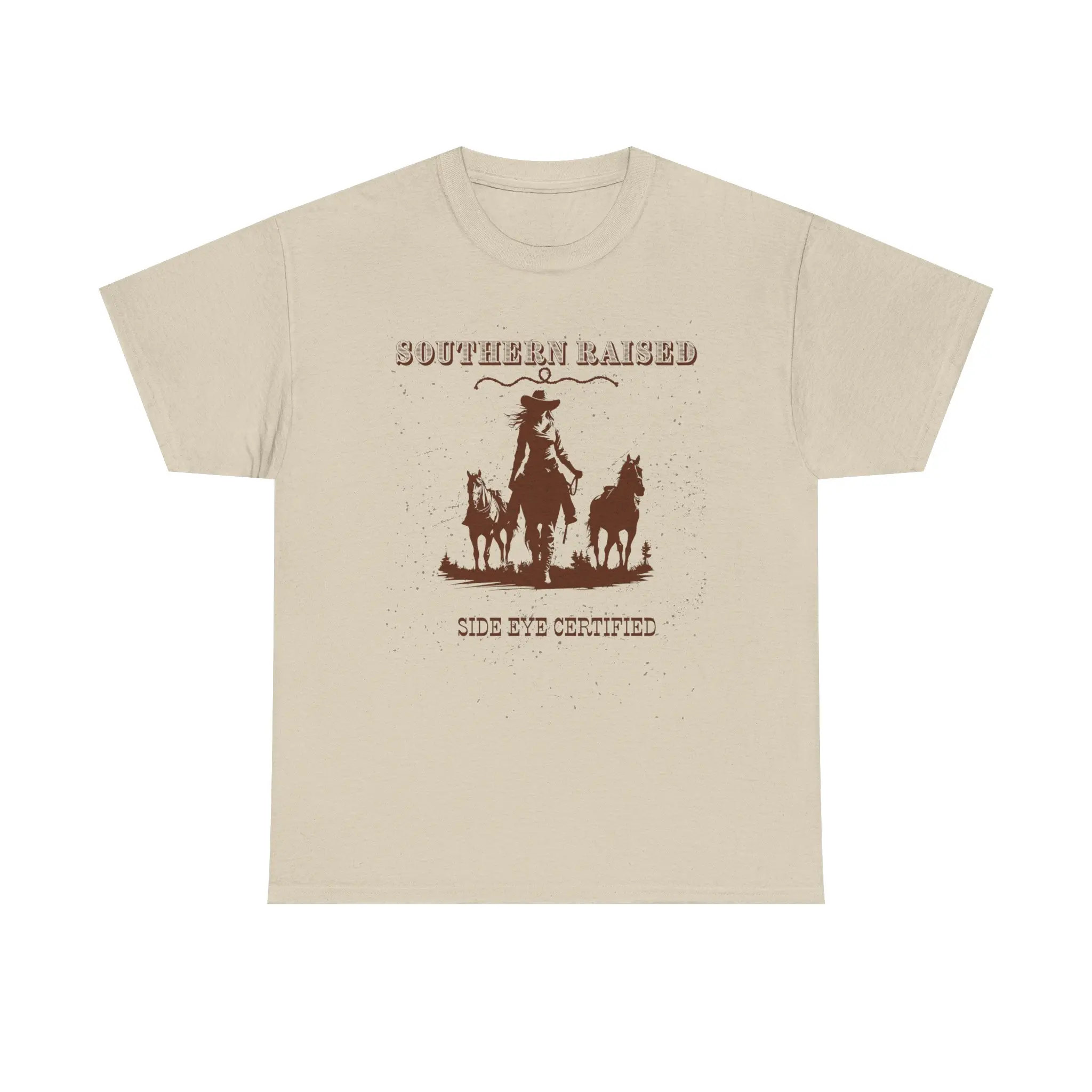 Southern Raised Unisex Tee, Side Eye Certified Shirt, Country Chic Apparel, Southern Style Clothing, Gift for Southern Folks