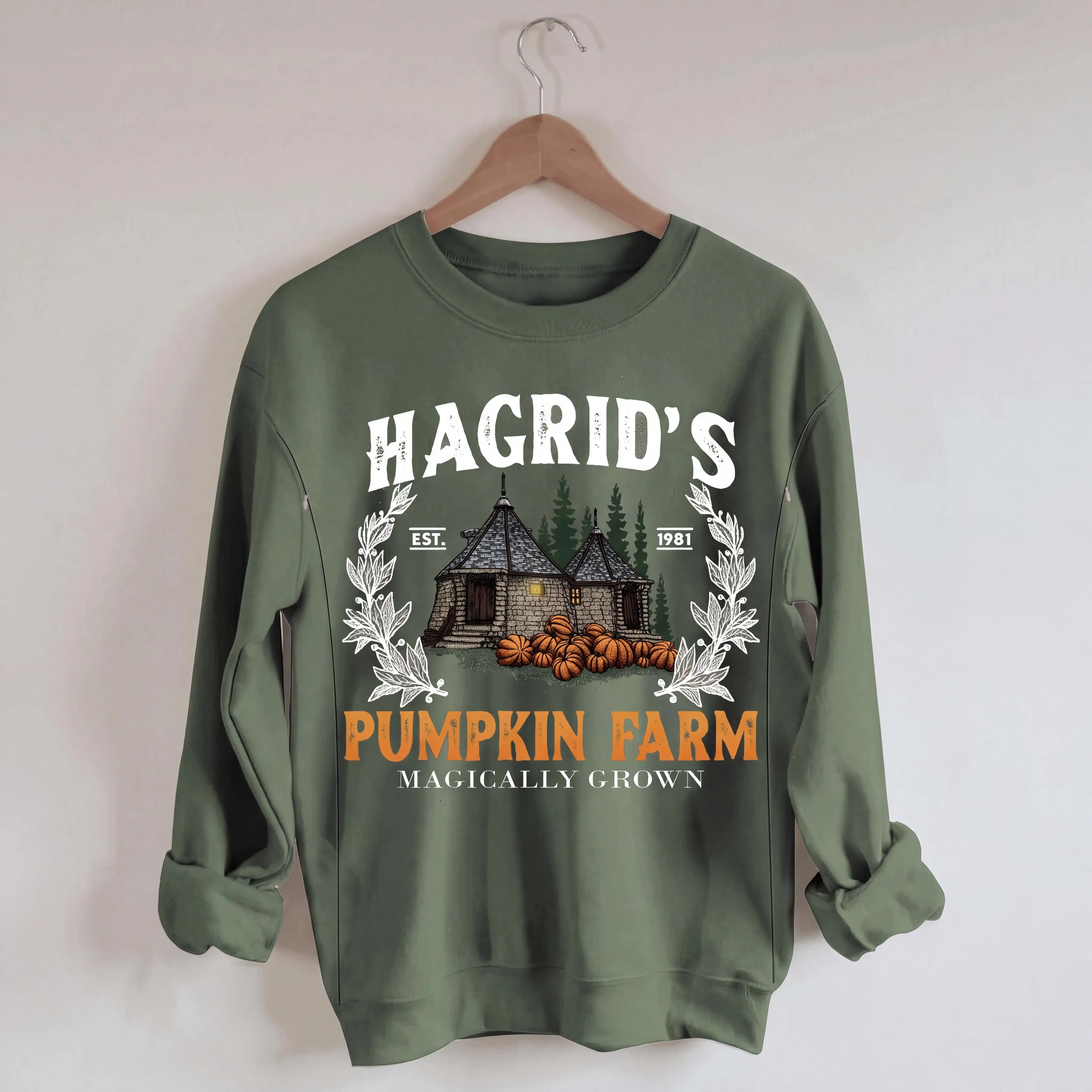 GIFTIFYMAMA Women's Thanksgiving Maternity Hoodie - Maternity Outfits, Casual Pumpkin Print Long Sleeve Cotton Blend Nursing Sweatshirt with Hidden Zippers, Round Neck Pullover