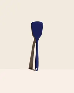 Ultimate Wooden Turner Utensil - Strong, Sturdy Silicone-Bladed Kitchen Tool for Lifting, Flipping, and Serving Hefty Foods, Nonstick, Utensils