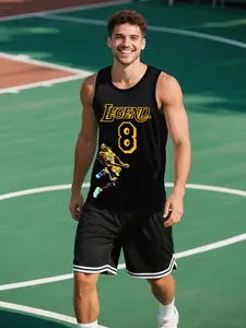 #8 #24 Legendary Basketball Jersey, Sports Jersey, Kobe Bryant Tribute Basketball Shirt, Soft and Comfortable Fabric, Retro Hip-Hop Style, The Perfect Gift for Basketball Fans