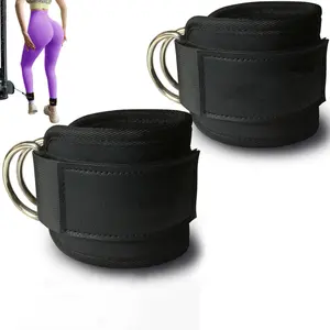 Ankle Strap for Cable Exercise Machines, (Pair) , Work Out Cuff Attachment for Home & Gym, Glute Workouts - Kickbacks, Leg Extensions, Hip Abductors, for Exercise Machine Attachments