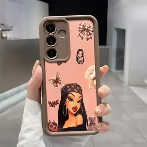 Y-Y2K Bratz Girls Phone Case, Enhanced Camera Protection,Shockproof Skin-Friendly Touch Soft Cover for Samsung Galaxy S21 S22 S23 S24 S25 S26 Ultra Plus FE A13 A14 A15 A16 A17 A33 A34 A35 A36 A52 A53 A54 Note20