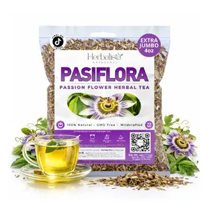Pasiflora Herbal Tea (Passionflower) – Premium Loose Leaf Blend – 4 oz (113 g) Wildcrafted Traditional Herbal Infusion – 100% Natural, Caffeine-Free, Vegan, Non-GMO