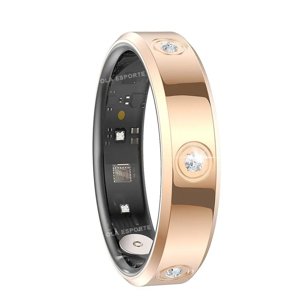 Fashion Smart Ring Men Women, Heart Rate Blood Oxygen, Sleep Monitor, 5ATM Waterproof,Multi-sport Mode  For Android iOS