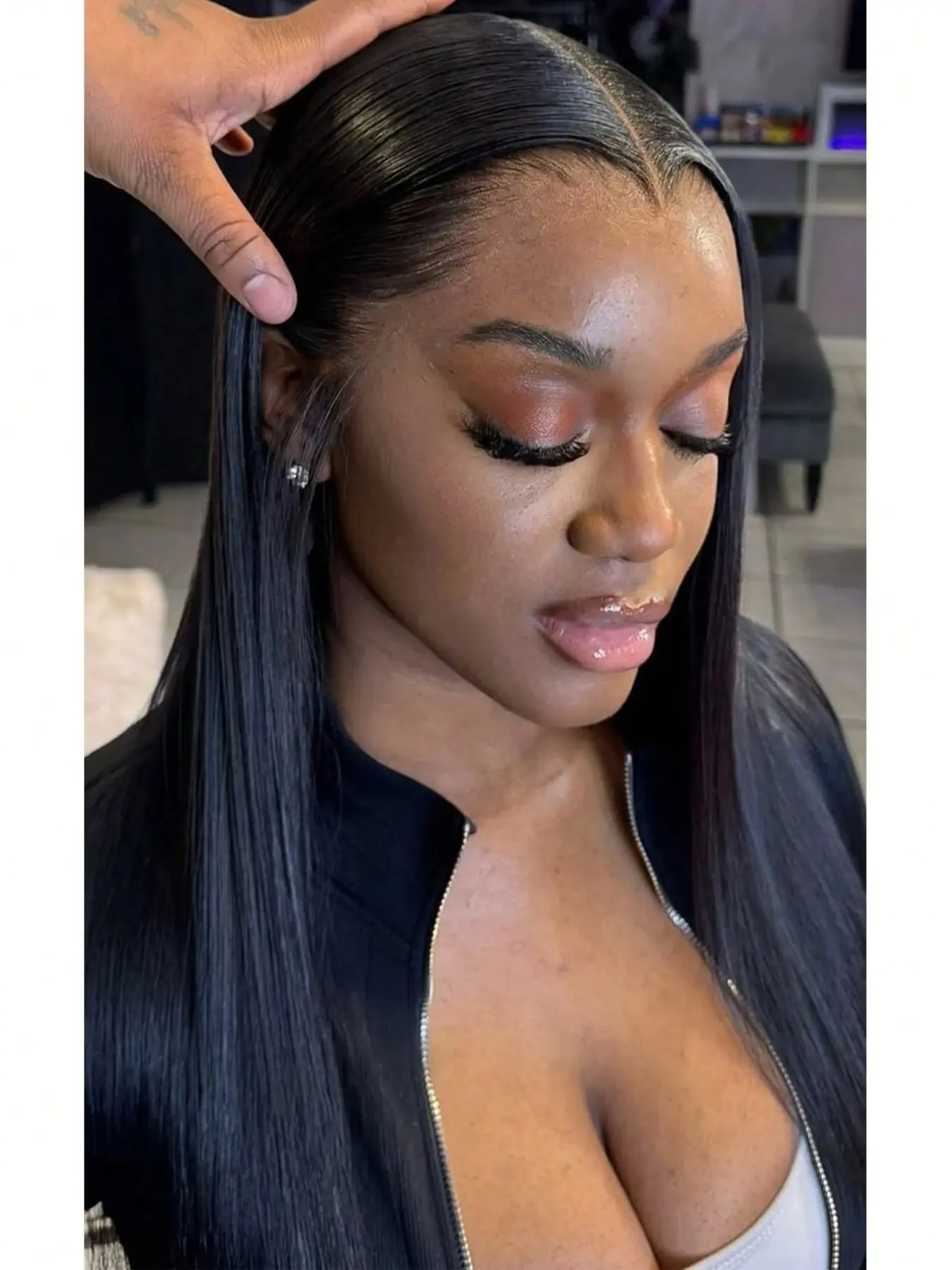 Glueless Wigs Human Hair Pre Plucked Pre Cut 5x5 HD Lace Closure Wigs Human Hair Glueless Wear And Go 180% Density Straight Lace Front Wigs Human Hair With Baby Hair Real Hair Wigs