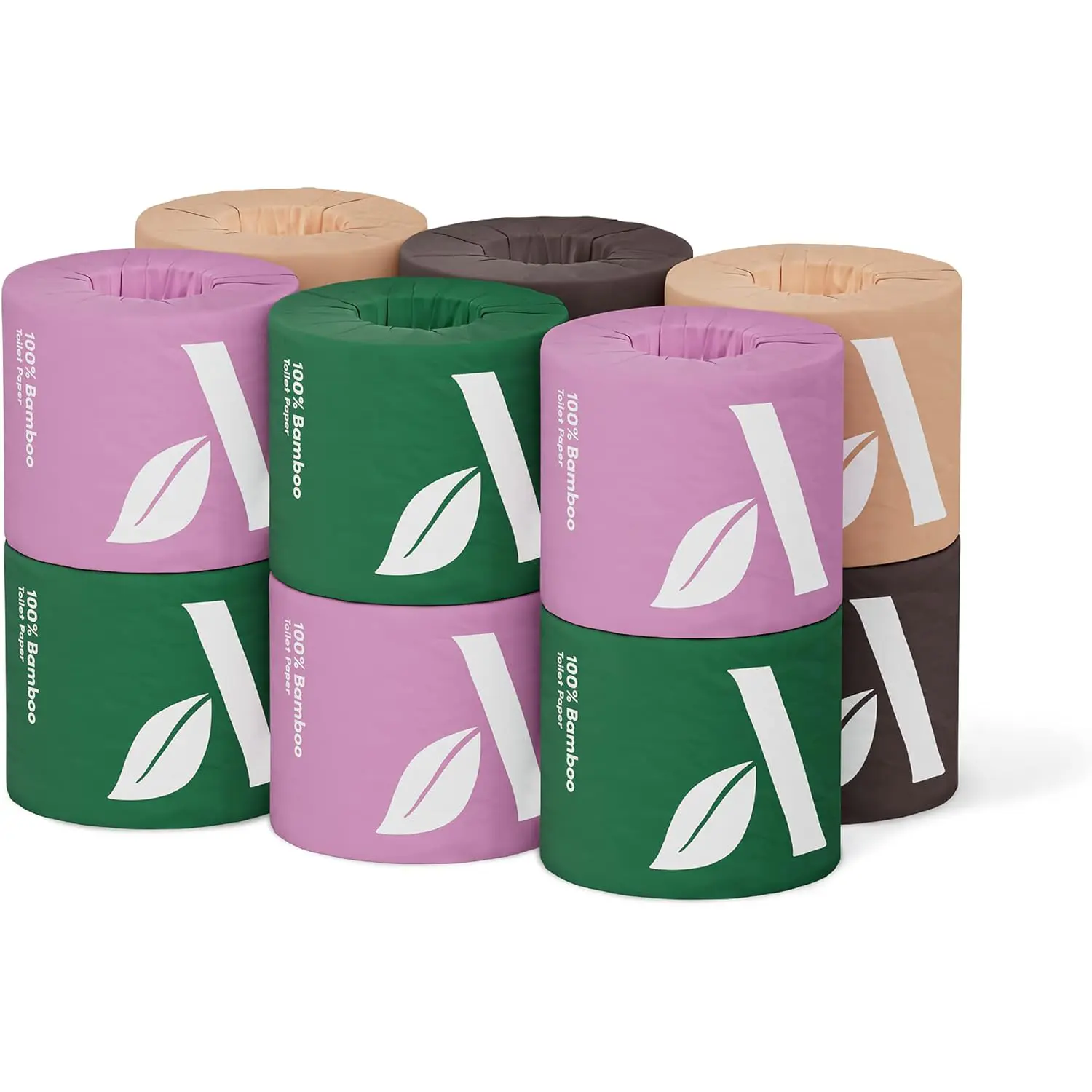 Aware 100% 3-ply Bamboo Toilet Paper, Unscented, 12 Rolls, 350 Sheets per roll, Total 4200 Sheets, Plastic-Free