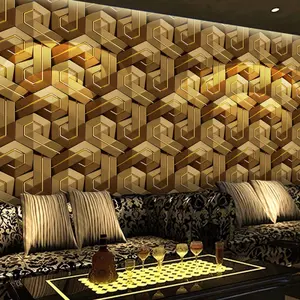 1 Piece 3D Stereoscopic Geometric Line PVC Wallpaper | Waterproof Self-Adhesive Wall Covering for KTV & Home Accent Walls | Multiple Sizes: 40cm*300cm/600cm/1000cm (15.75in*118.11in/236.22in/393.70in)