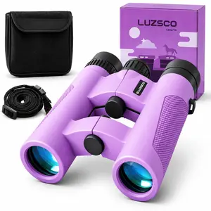 Binoculars for Kids 8-12, 10x25 Kids Binoculars for Nature Exploration, HD Childrens Binocular for Bird Watching, Hiking, Camping, Outdoor Adventure