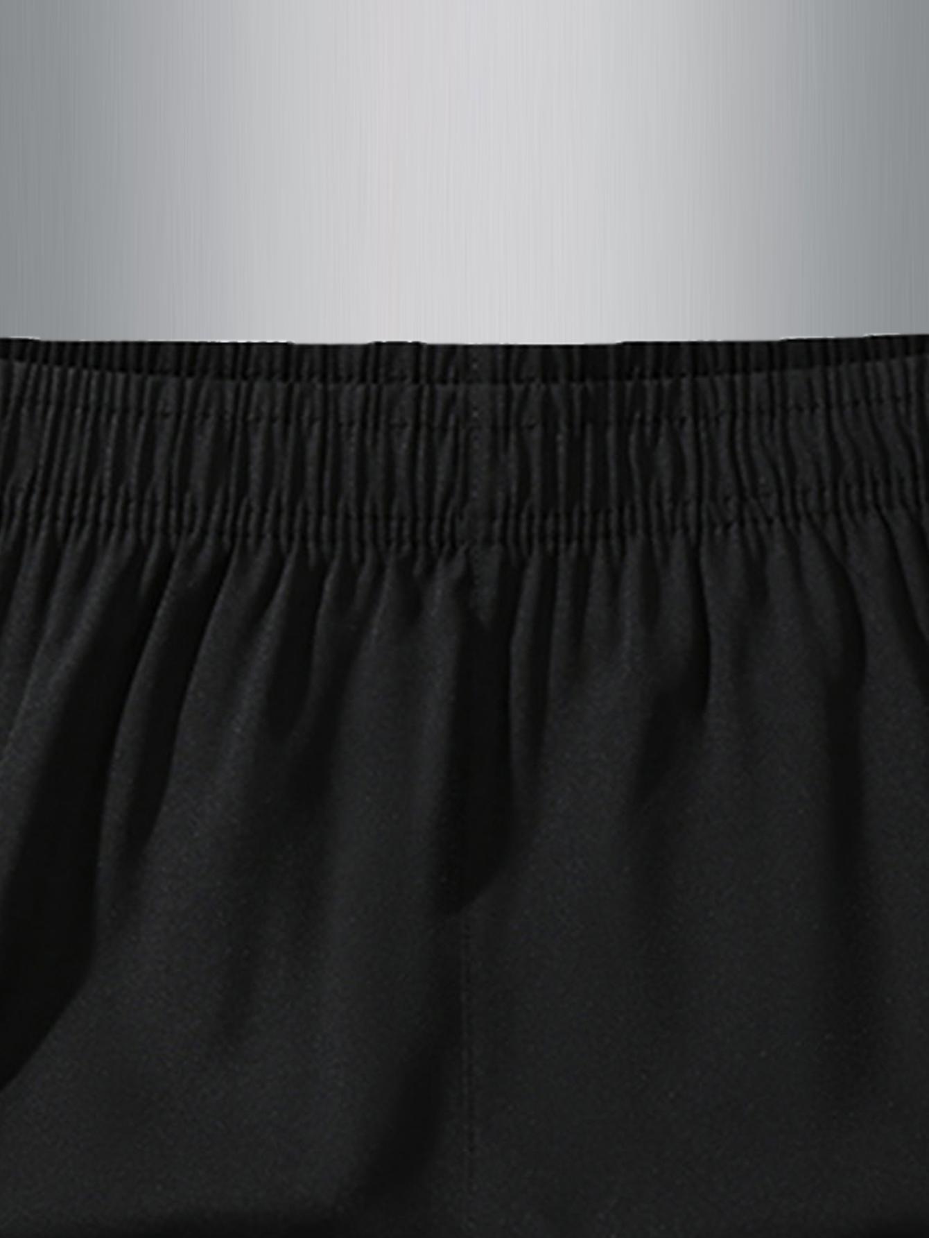 Men’S Solid-Color 5-Pack Shorts with Zippered Pockets—Casual, Comfortable, Breathable Summer Shorts for Everyday Wear; Men’S Casual Short Pant Set