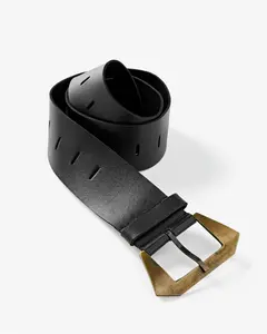 Wide Width Buckle Belt Black