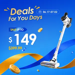 TINECO PURE One S15 Essentials Smart Cordless Stick Vacuum Cleaner - Powerful Fade-Free Suction, 4X Longer Runtime, Anti-Tangle Brush, LED Headlights for Multi-Surface & Pet Hair Cleaning