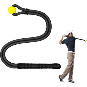 Golf Rope Swing Trainer, Golf Swing Training Aid to Improve Speed, Accuracy, Rhythm, Flexibility and Strength, Portable Golf Training Tool for Indoor/Outdoor Practice