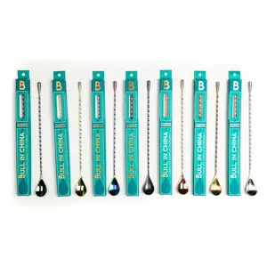 Bull in China Teardrop Barspoon - 12"/30cm (Standard length)