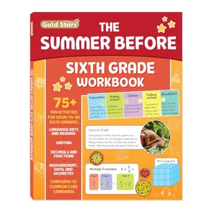 The Summer Before Sixth Grade Workbook: Bridging 5th to 6th Grade with 75+ Activities Math, Reading Comprehension, Writing, Language Arts, Fractions, Geometry, and More