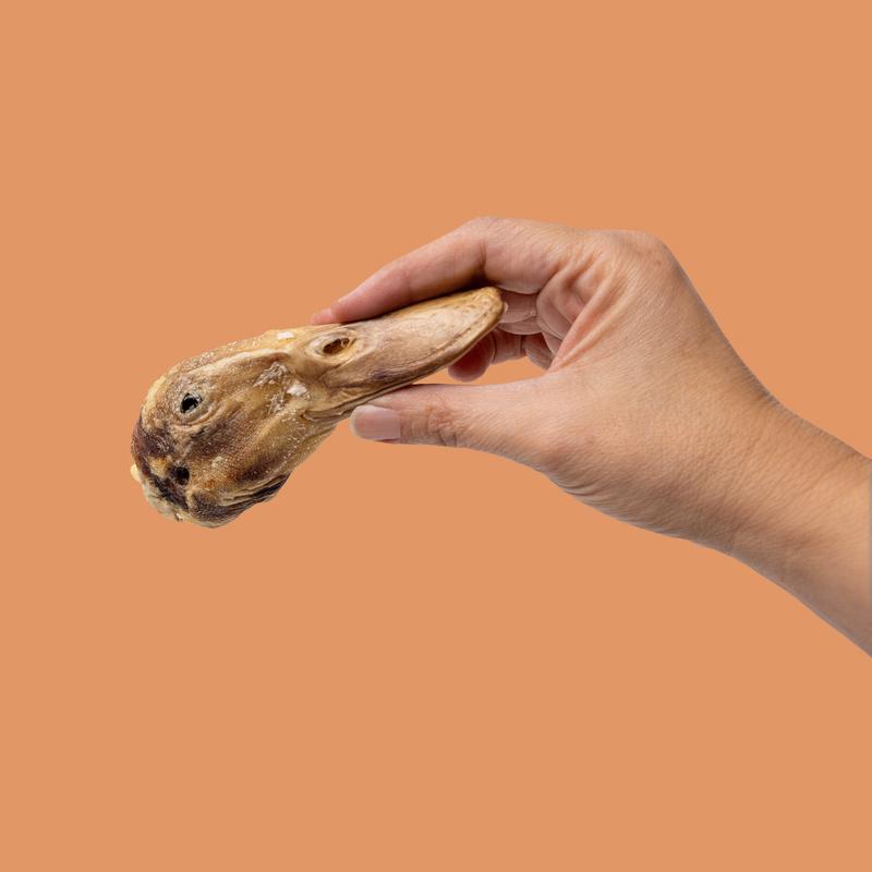 King Lou Whole Duck Heads Treats for Dogs and Cats, Single-Ingredient, 100% USA, Small-Batch, High Quality and Healthy Pet Treats and natural food, supports hip and joint health Crunchy Chewy