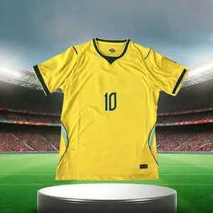 2026 Home Neymar #10 Yellow Short-Sleeve Jersey
