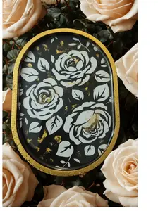 Golden Rose Trinket Tray Golden Rose Trinket Tray