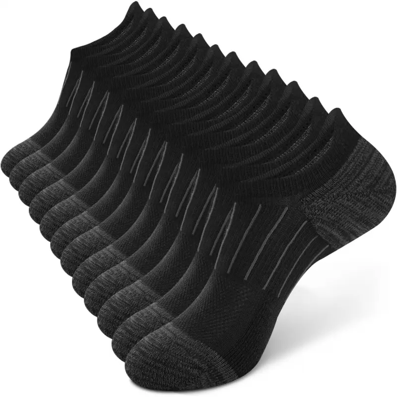 No Show Socks Men Low Cut Ankle Short Socks for Men Casual Athletic Socks with Non Slip Grip
