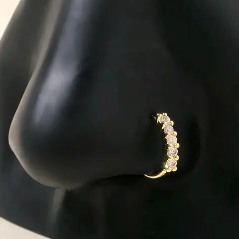 Luxury Copper Spiral Nose Ring for Women, Simple Design with, Perfect Party Gift, Elegant Copper Jewelry Accessory, Body Jewelry