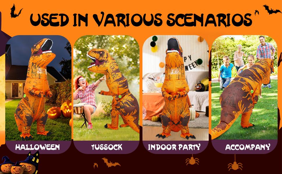 Inflatable Dinosaur Costume Adult Trex Costume Adult Blow up T-Rex Costume Halloween Costumes for Women Inflatable Dinosaur Costume Adult Trex Costume Adult Blow up T-Rex Costume Halloween Costumes for Women