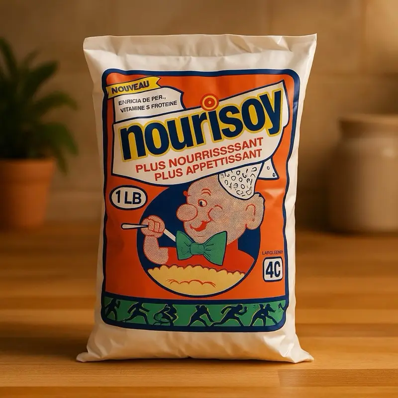 Nourisoy Soy Flour 1lb Plus Nourissant et Appétissant Enrichi with Vitamin E & Protein 4C