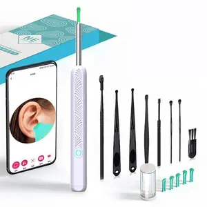 Visual Ear Cleaner with Camera Ear Sticks USB Charging Ear Wax Removal Tool WIFI Connection 6 LED Lights Earpick